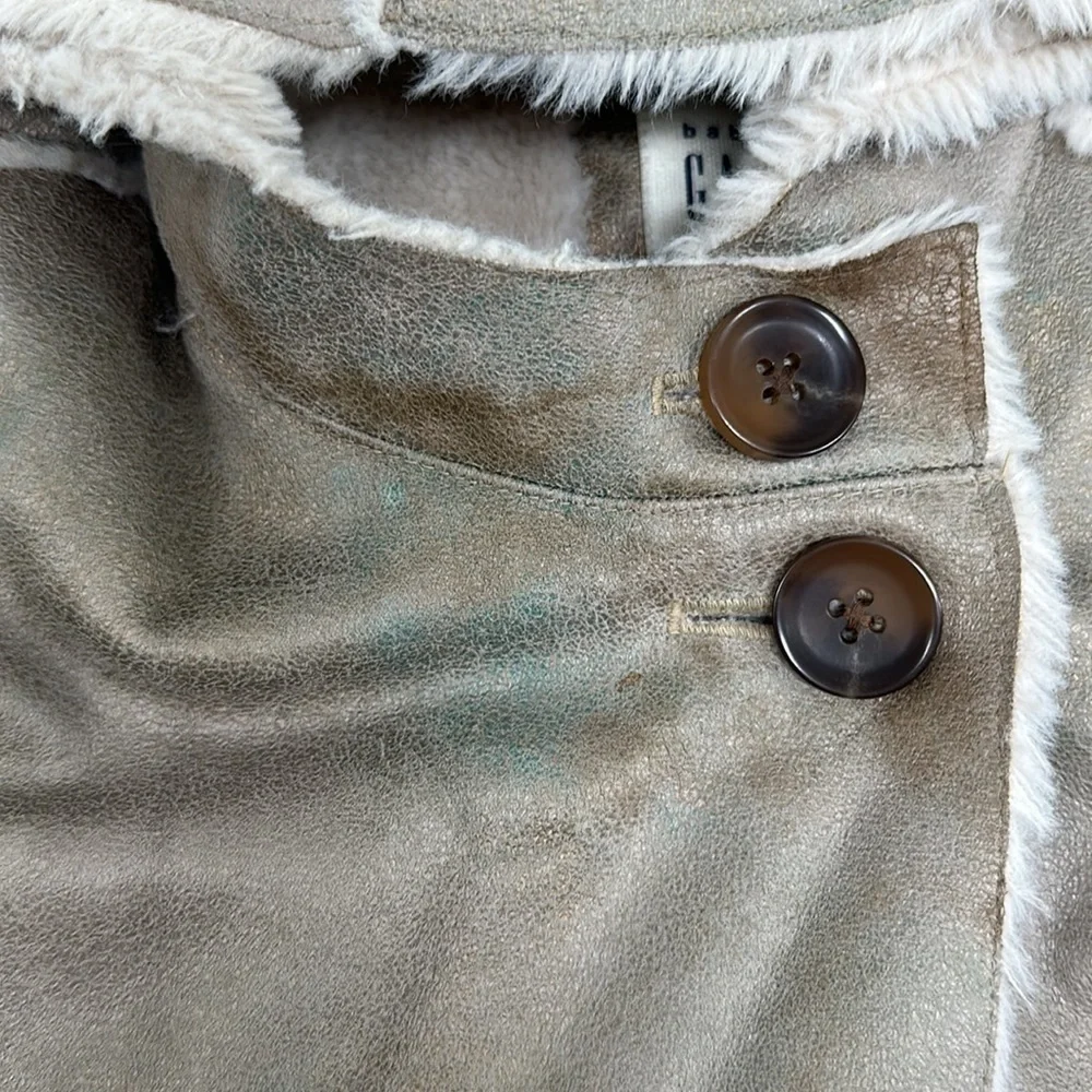 Baby Gap Metallic Faux Fur Lining Coat Size 12-18months
